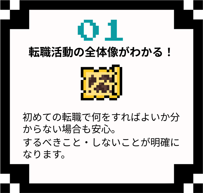 転職活動の全体像がわかる！